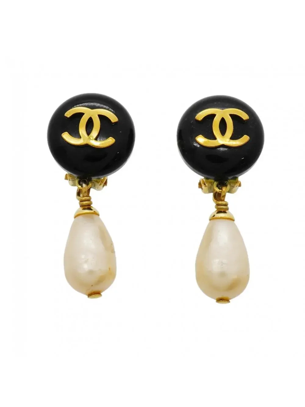 Chanel Cc Logo Clip-On Earrings Metal #327444C89B
